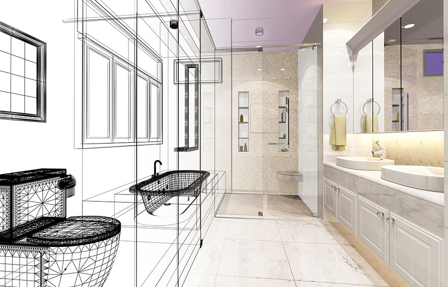 Bathroom sketch