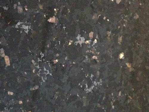 Countertop stone slab of Black Galaxy Granite