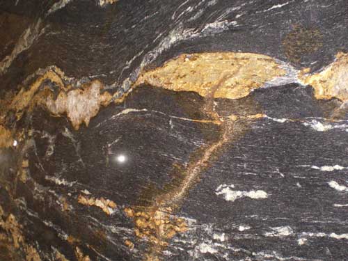 Countertop stone slab of Titanium Granite